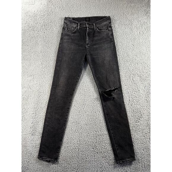 Citizens Of Humanity Jeans‎ Women 27 Rocket Mid Rise Skinny Ripped Knee Pants - Picture 1 of 11